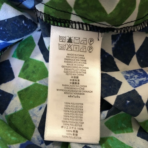 MICHAEL MICHAEL KORS Roll Tab Sleeve Blouse Size L - Picture 8 of 8